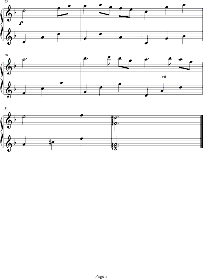 雪の誤解钢琴曲谱（图3）