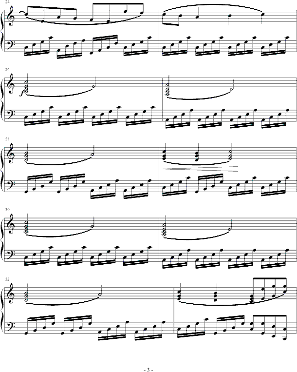 秋千钢琴曲谱（图3）
