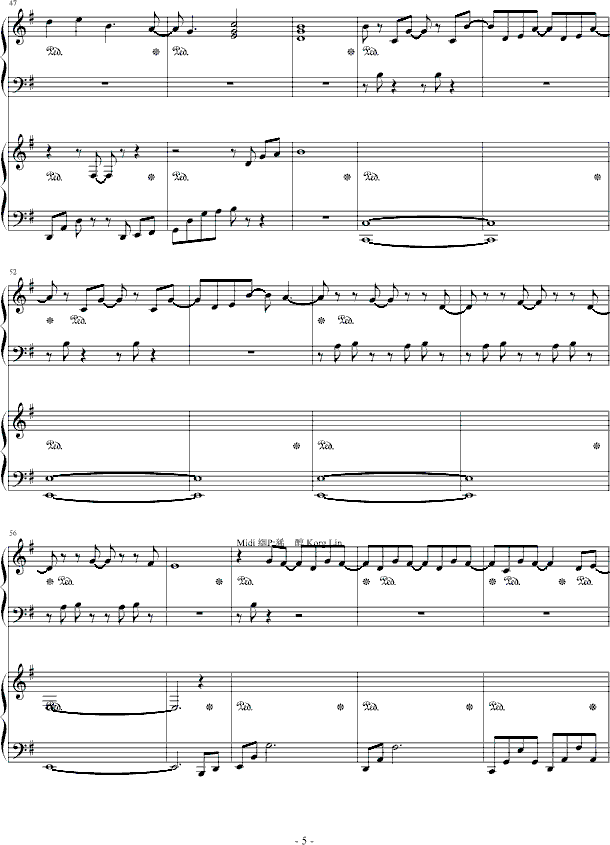 海浪钢琴曲谱（图5）