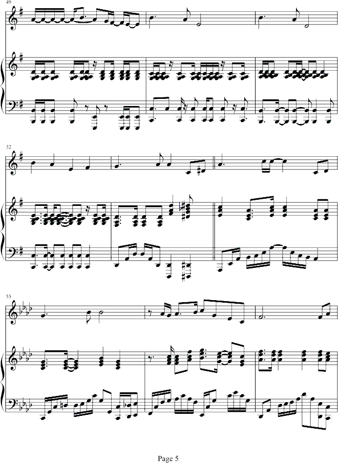 柠檬草的味道钢琴曲谱（图5）