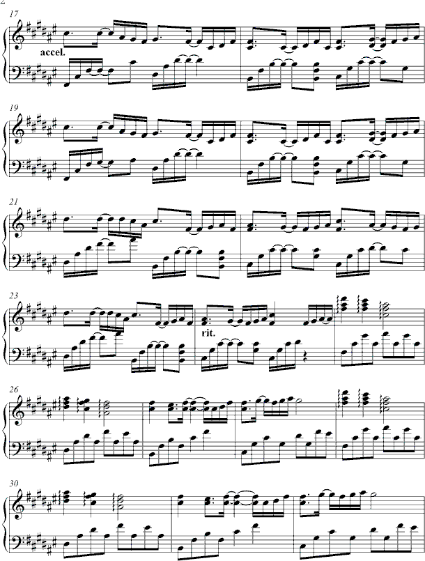 意钢琴曲谱（图2）