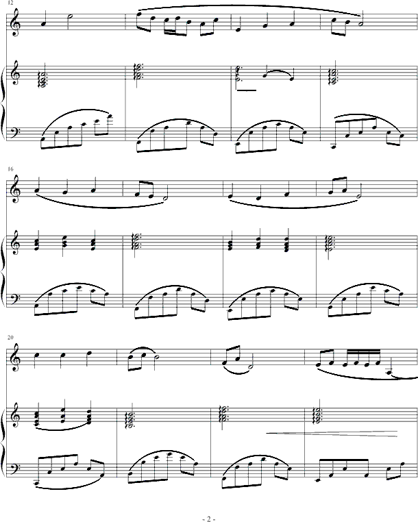 My love钢琴曲谱（图2）
