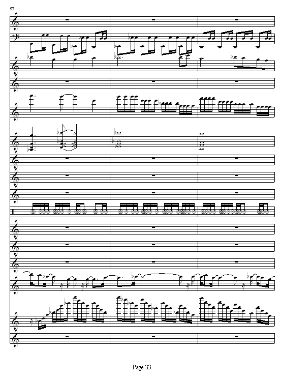 完美世界之童话故事钢琴曲谱（图33）