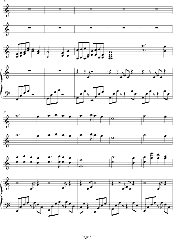 清风拂月钢琴曲谱（图8）