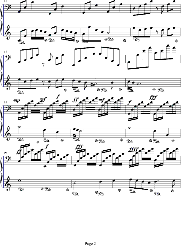 耽美狼钢琴曲谱（图2）