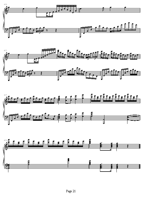 猪八戒变奏曲钢琴曲谱（图21）