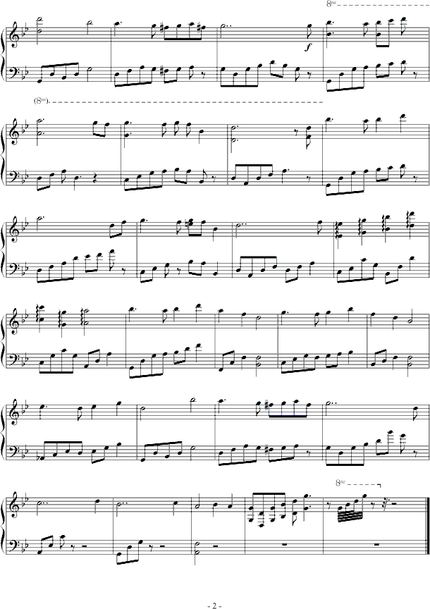 夜惜1《冷月》钢琴曲谱（图2）
