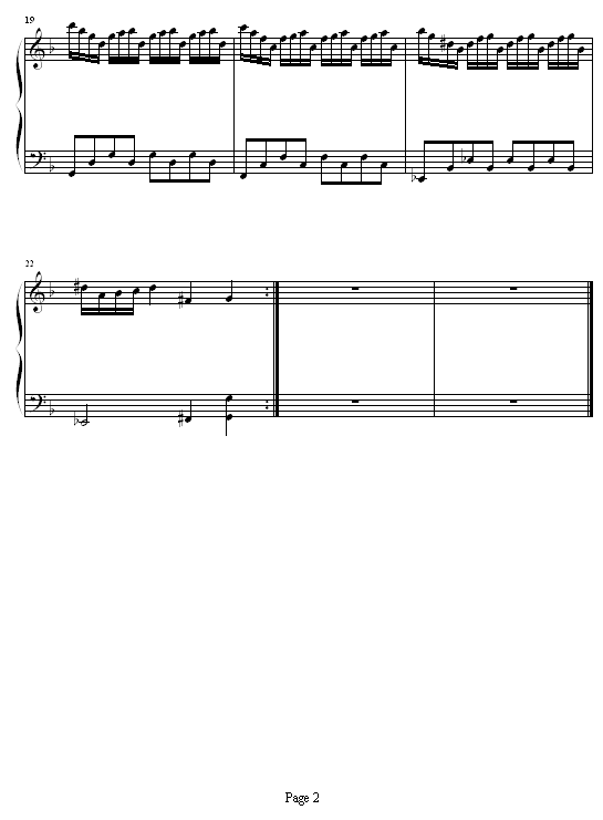夜钢琴曲谱（图2）
