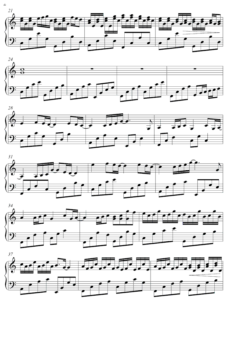 To S-（完整版）钢琴曲谱（图2）