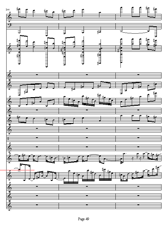 完美世界之童话故事钢琴曲谱（图49）
