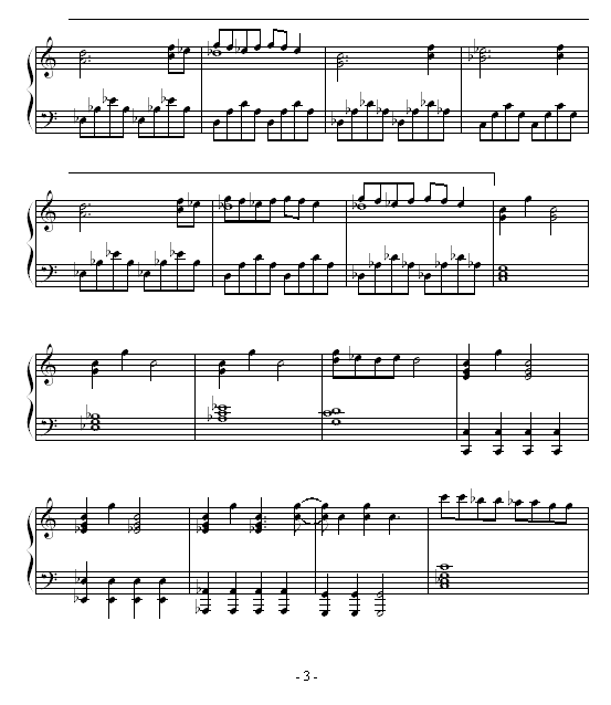 舞孃-(舞娘)钢琴曲谱（图3）