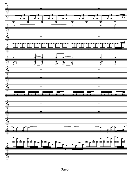 完美世界之童话故事钢琴曲谱（图34）