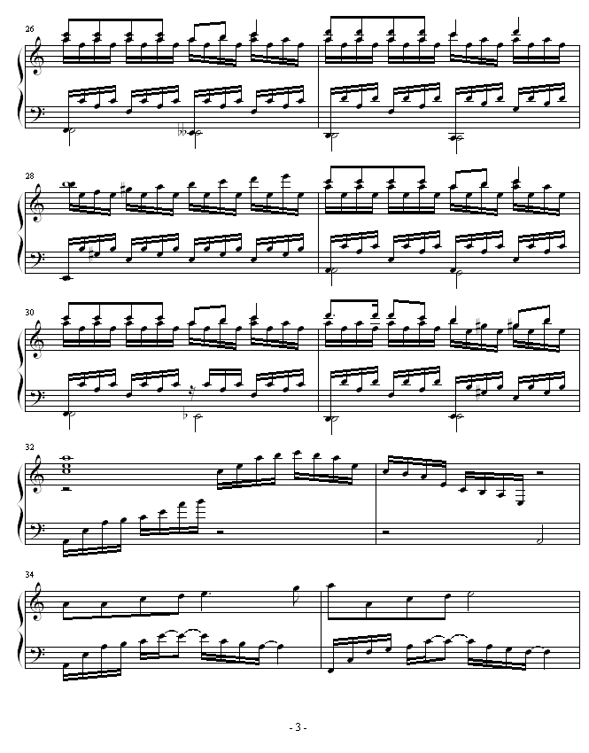 歌声与微笑钢琴曲谱（图3）
