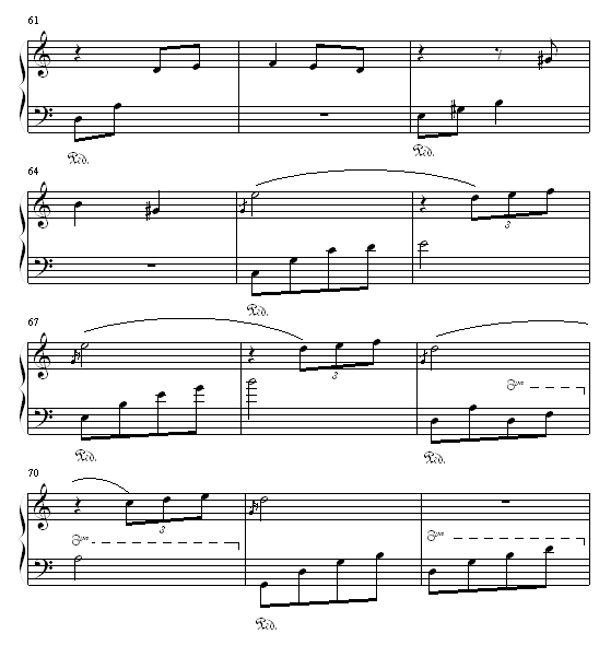 安静的心钢琴曲谱（图6）