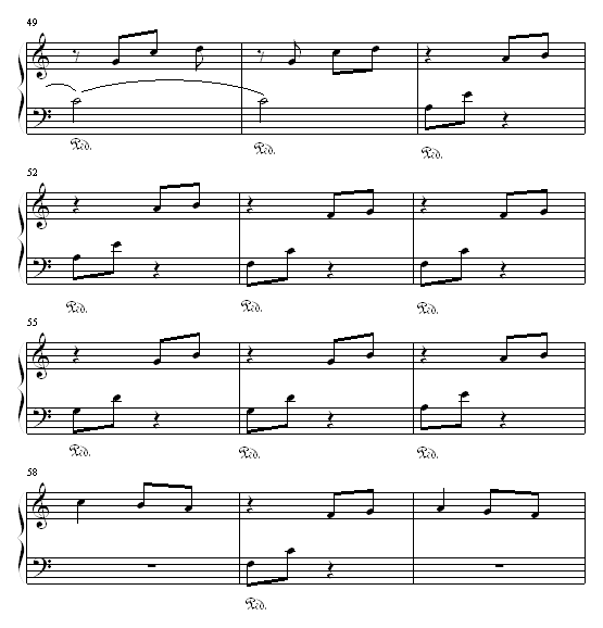 安静的心钢琴曲谱（图5）