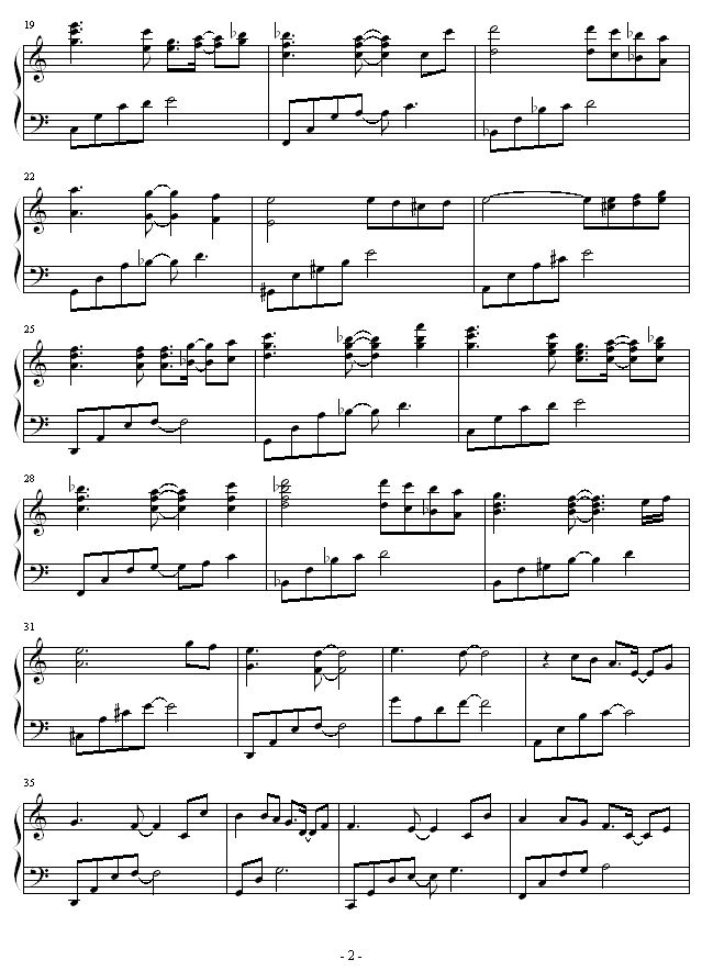 Tears -电视剧 插曲钢琴曲谱（图2）