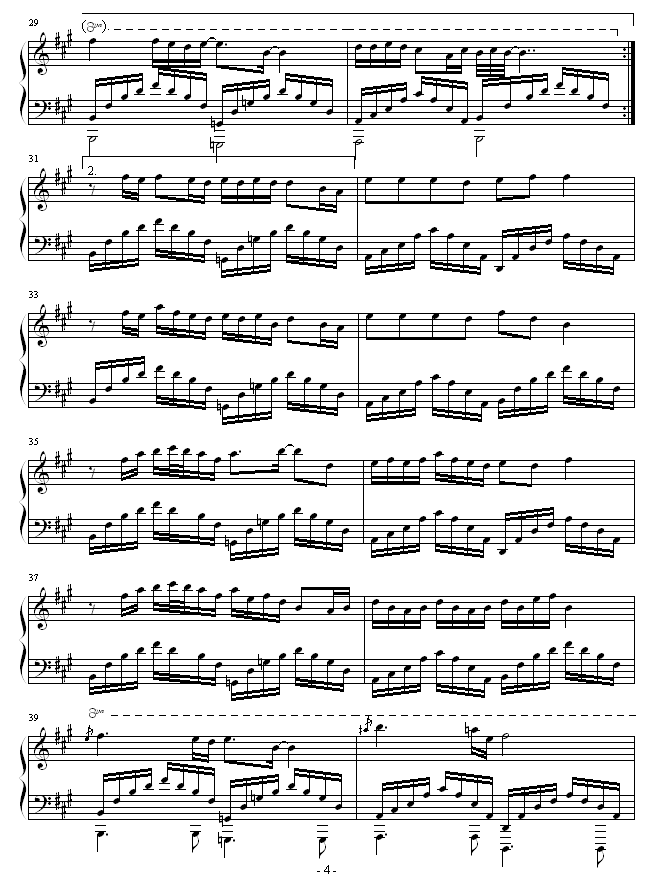 愿望钢琴曲谱（图4）