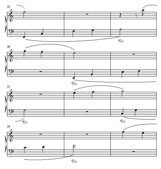 安静的心钢琴曲谱（图3）