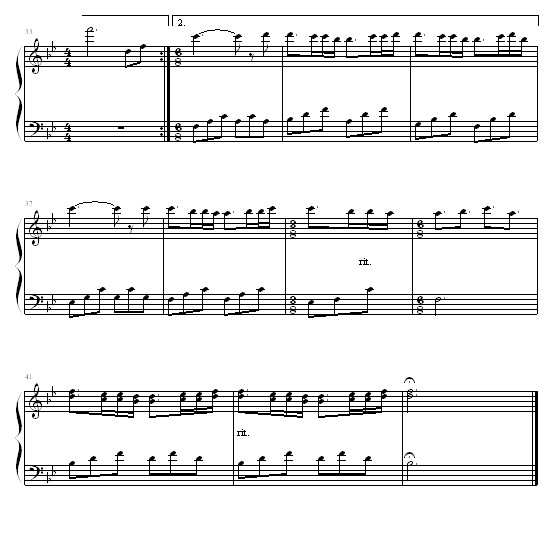 美丽的小华尔兹钢琴曲谱（图3）