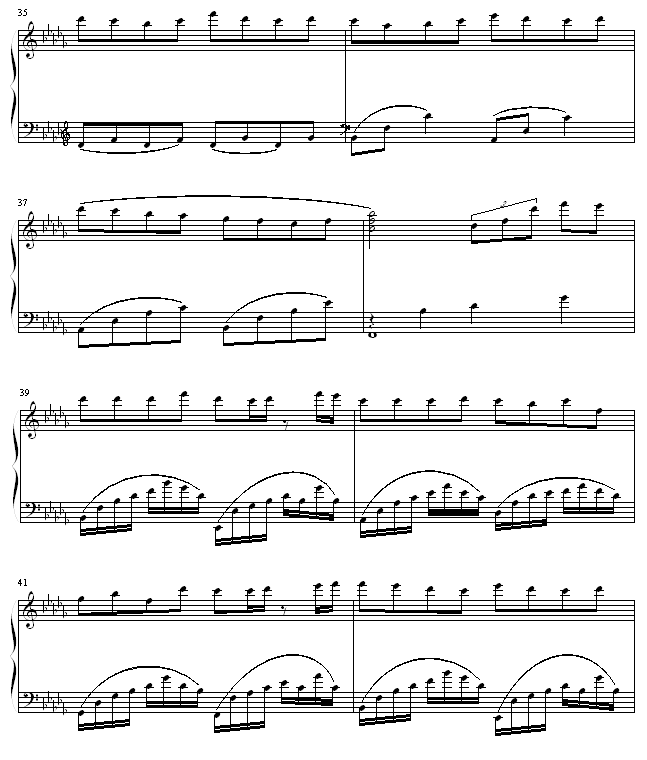 勿忘我钢琴曲谱（图4）