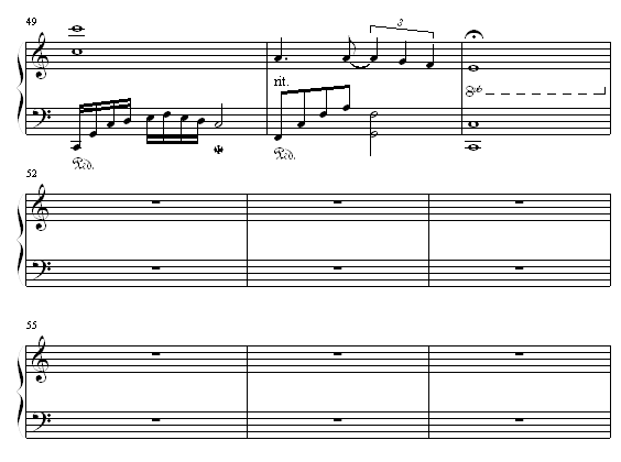 冬季的旋律钢琴曲谱（图5）