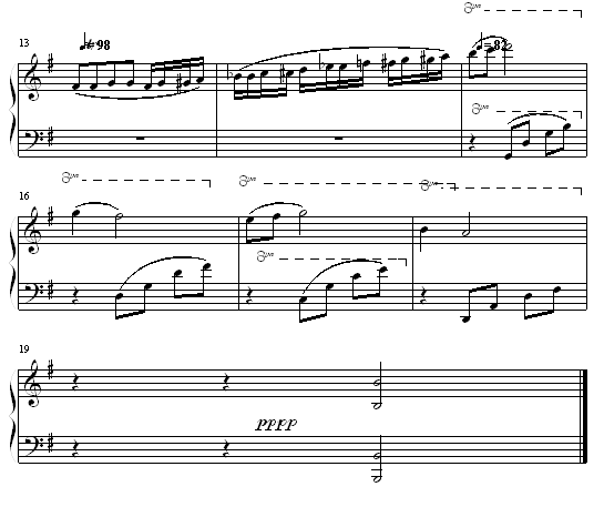 3月，离别（前奏曲）钢琴曲谱（图2）