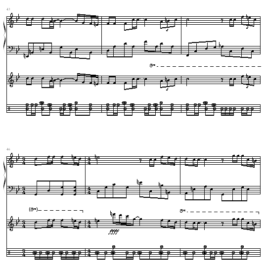 玉蝴蝶-豪华版钢琴曲谱（图8）