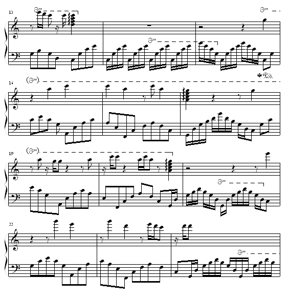 爱的旋律钢琴曲谱（图2）