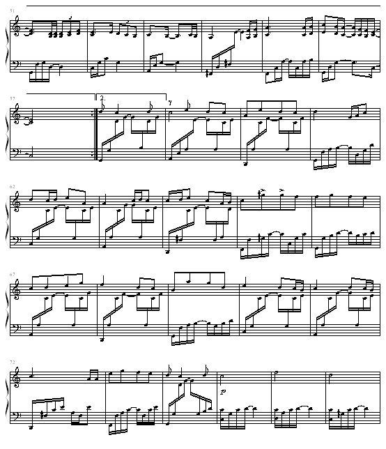 Jay《黑色毛衣》演奏谱 -蓝的调编配版钢琴曲谱（图3）