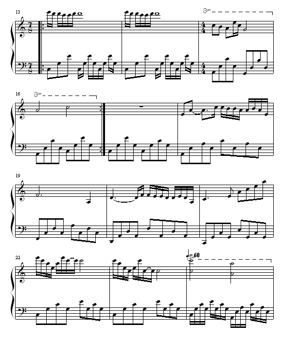 雨后的心情钢琴曲谱（图2）