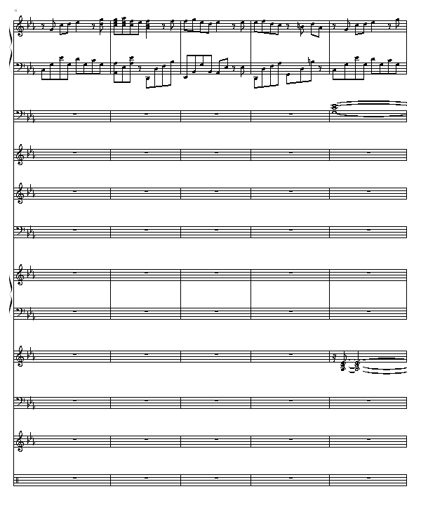 悲伤的回忆钢琴曲谱（图2）
