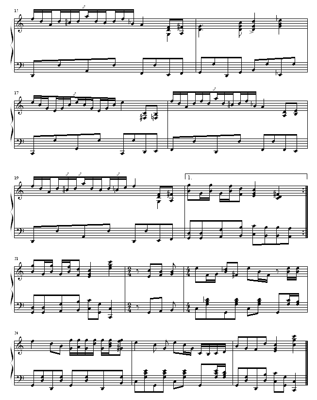 欢乐的布鲁斯钢琴曲谱（图2）