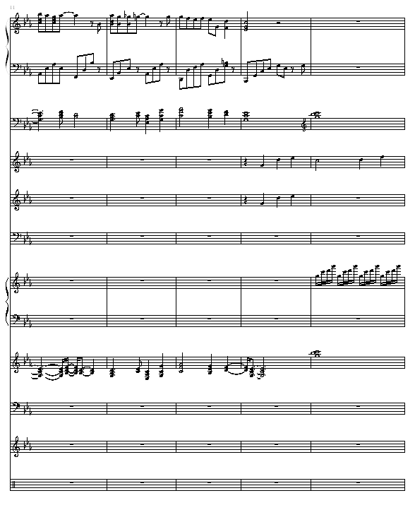 悲伤的回忆钢琴曲谱（图3）
