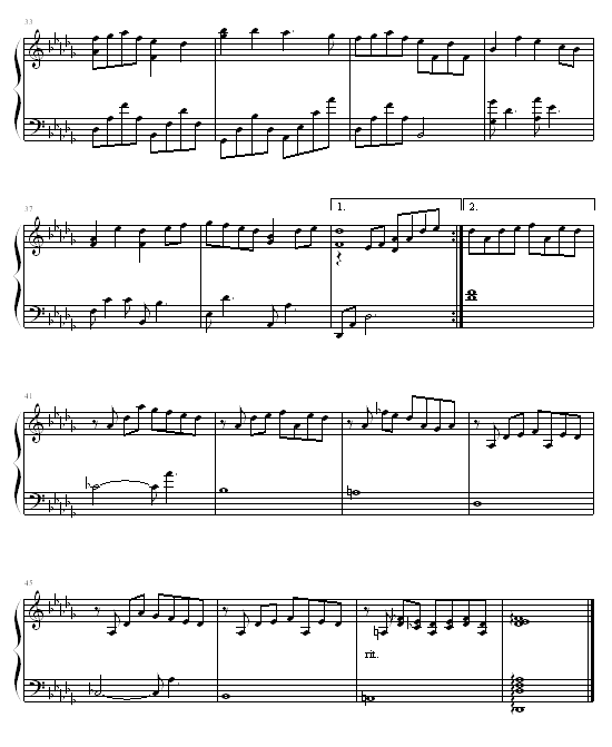 Snowdream-blueman版钢琴曲谱（图3）