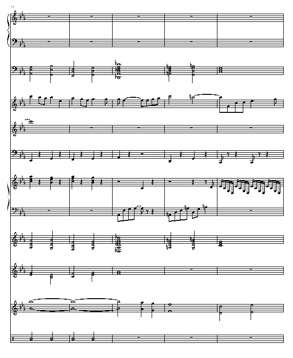 悲伤的回忆钢琴曲谱（图8）