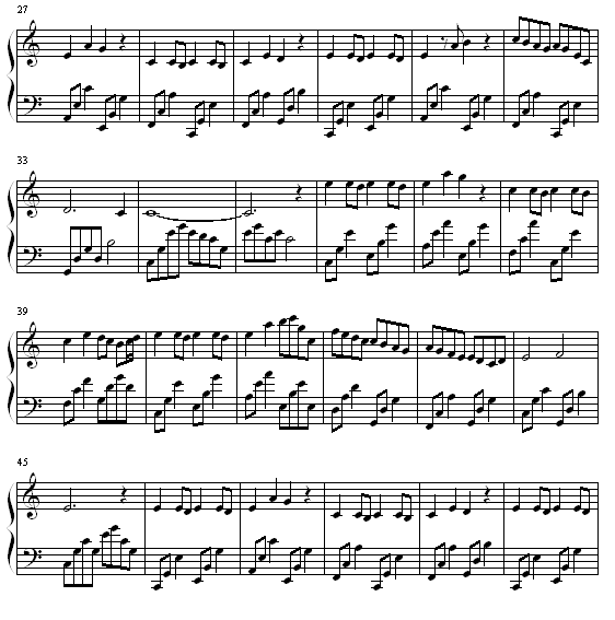 萤火虫钢琴曲谱（图2）