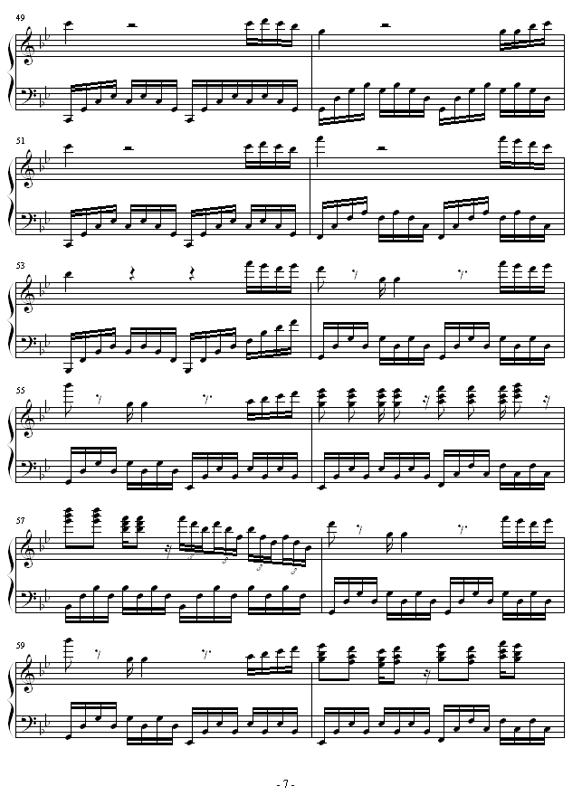 无标题钢琴曲谱（图7）