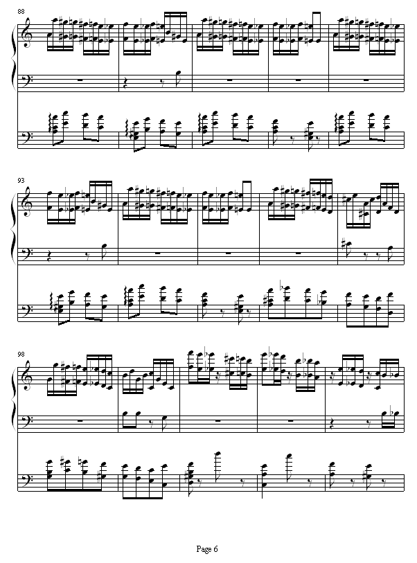 李斯特的帕格尼尼练习曲No. 6钢琴曲谱（图6）
