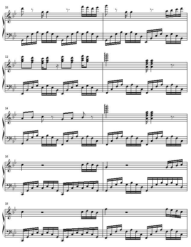 无标题钢琴曲谱（图2）