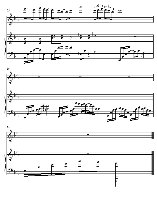 只对你说钢琴曲谱（图7）