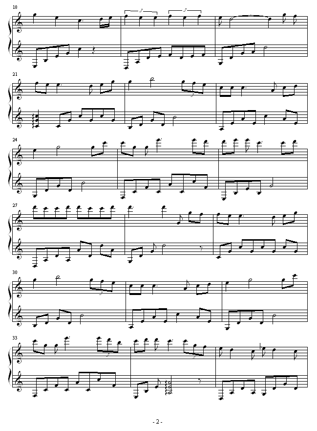 旋转木马钢琴曲谱（图2）