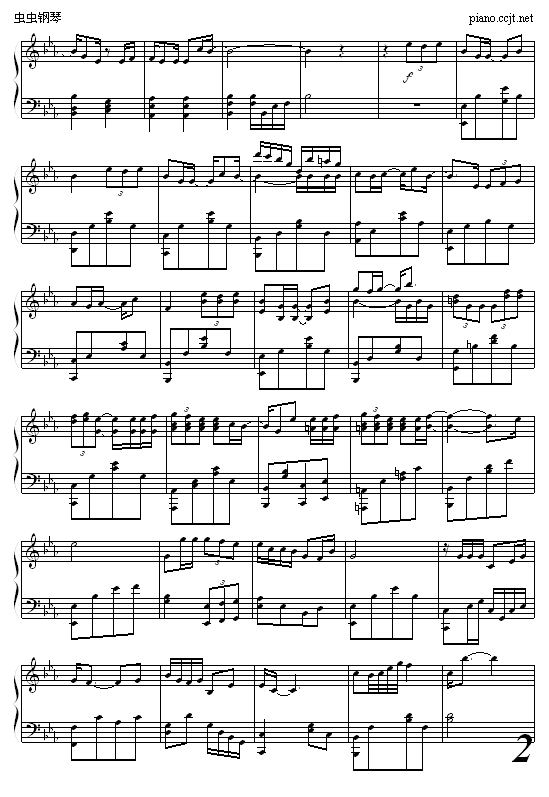 星空下钢琴曲谱（图2）