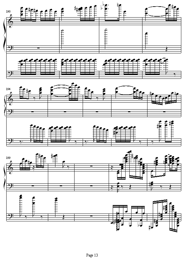 李斯特的帕格尼尼练习曲No. 6钢琴曲谱（图13）