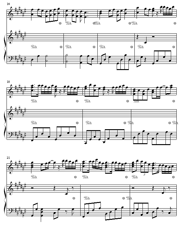 饮歌 - shy﹏.上传版钢琴曲谱（图2）