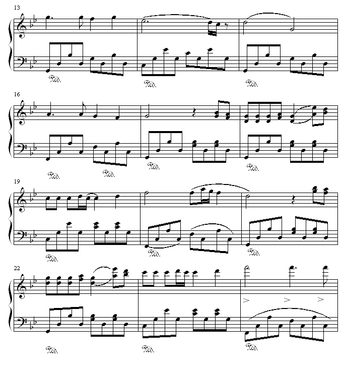 梦中的回忆钢琴曲谱（图2）