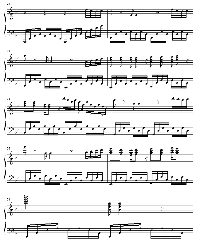 无标题钢琴曲谱（图3）
