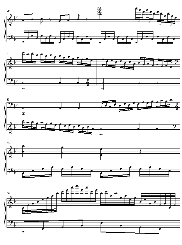无标题钢琴曲谱（图4）