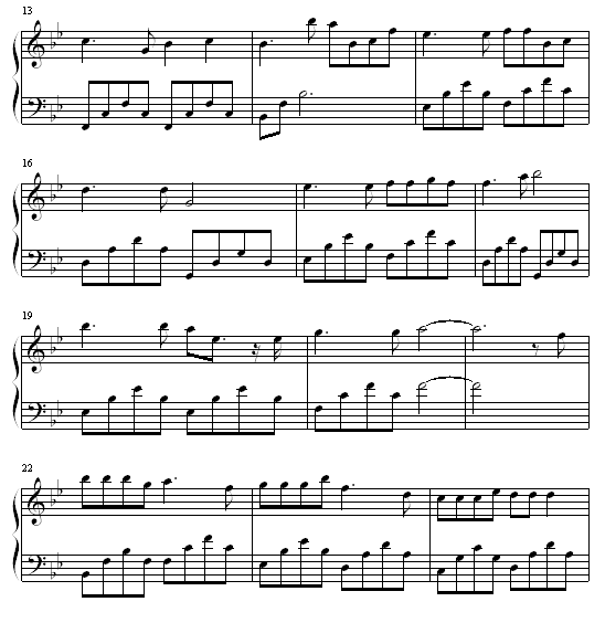 小紅帽钢琴曲谱（图2）