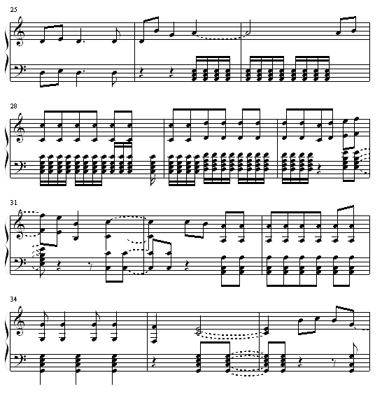 2月14日1时钢琴曲谱（图3）