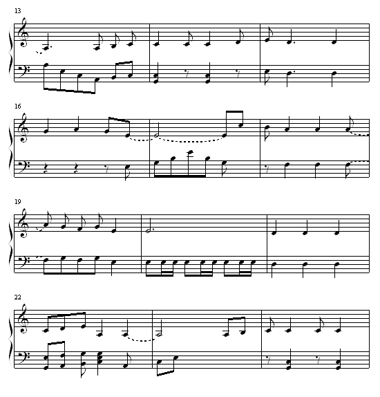 2月14日1时钢琴曲谱（图2）